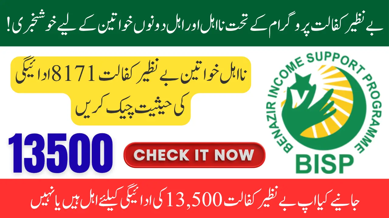 Verify Your Benazir Kafalat 8171 Payment Status Through Web Portal and SMS in 2025