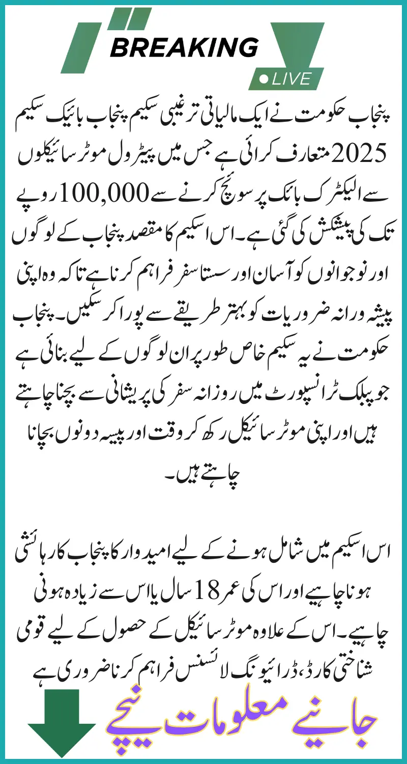 Punjab Bike Scheme 2025