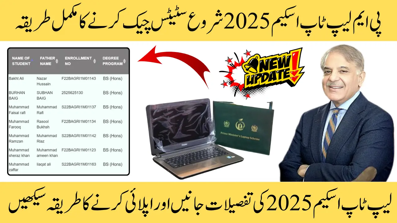 PM Laptop Scheme 2025 Application Process – Merit List & Registration Details