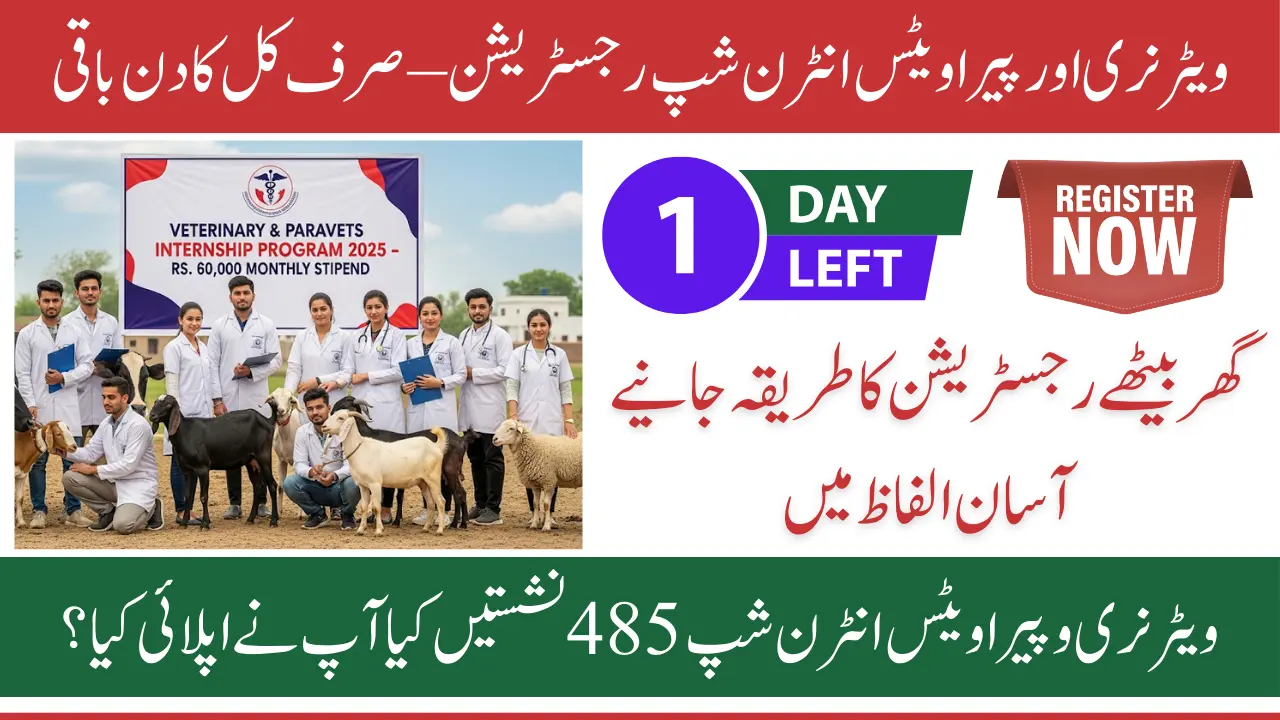 Veterinary and Paravets Internship 2025 Last Day for Registration to Get 60,000 Stipend