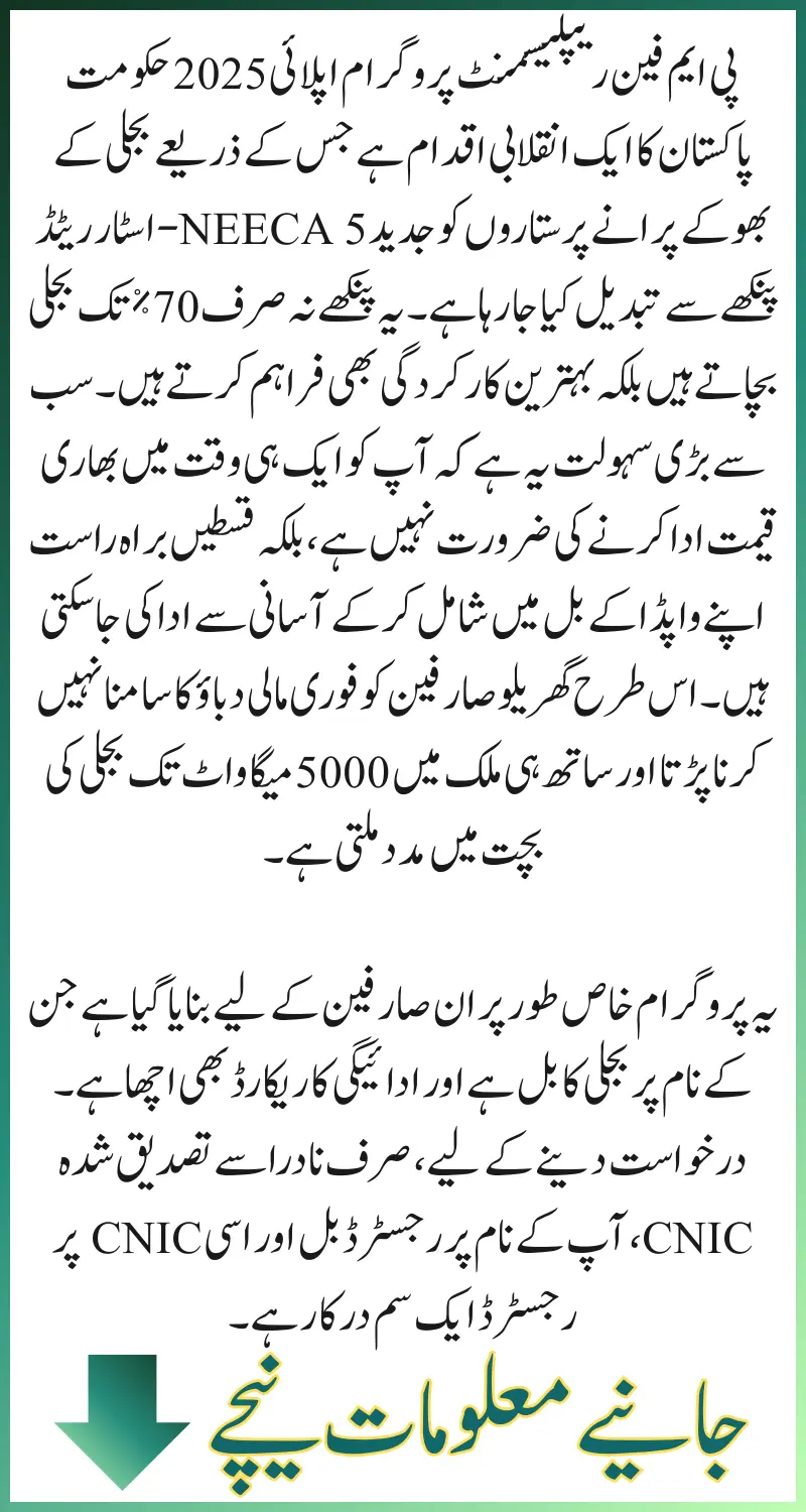 PM Fan Replacement Program Apply