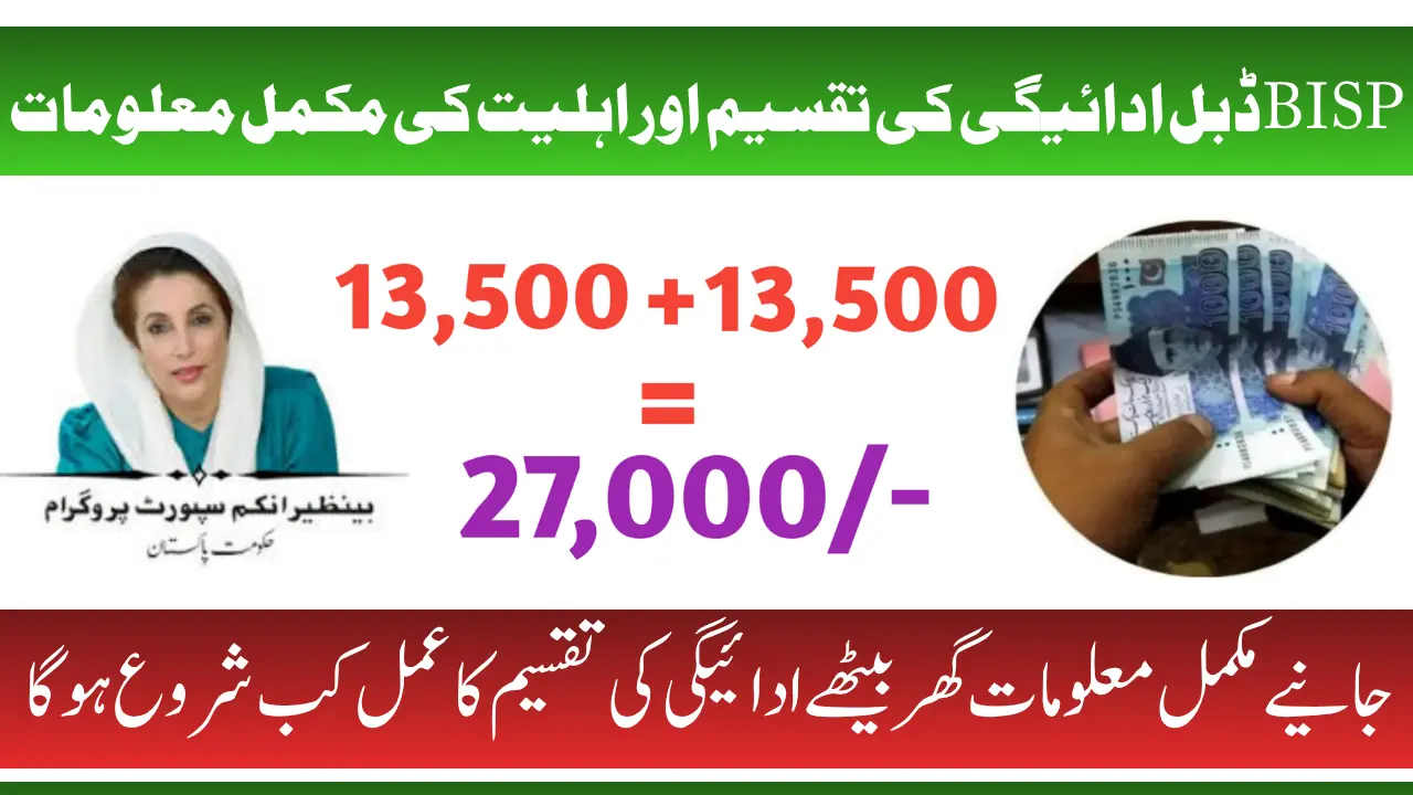 BISP Double Payment November: Complete Details on Rs. 27,000 Disbursement and Eligibility Check